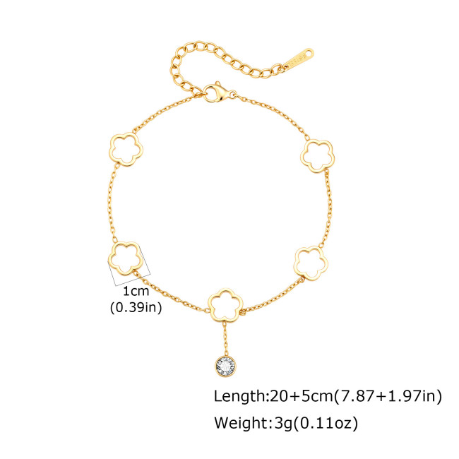 Wholesale Stainless Steel Openwork Charm Bracelet