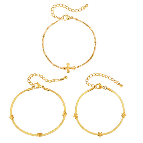 Wholesale Stainless Steel Sleek Snake Chain Bracelet