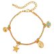 Wholesale Stainless Steel Marine Charm Rope Bracelet