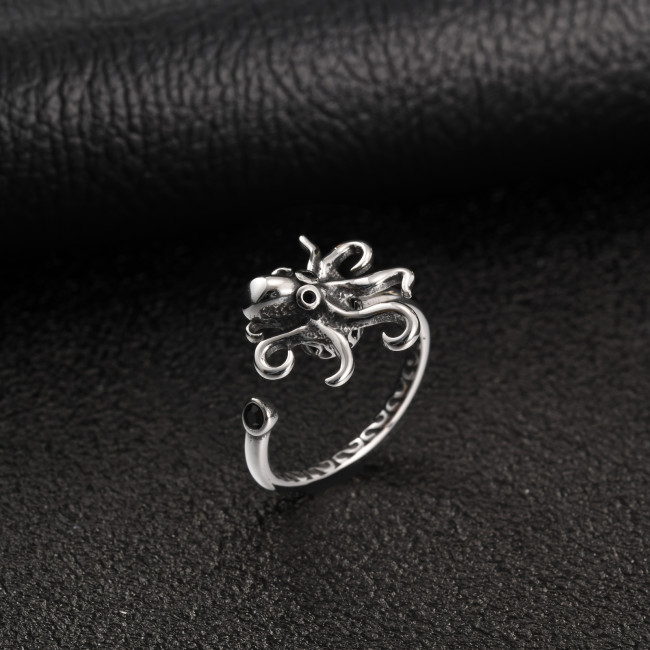Wholesale Stainless Steel Gothic Octopus Ring
