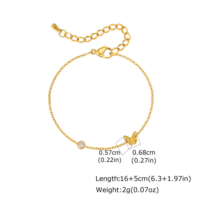 Wholesale Stainless Steel Butterfly Charm Set