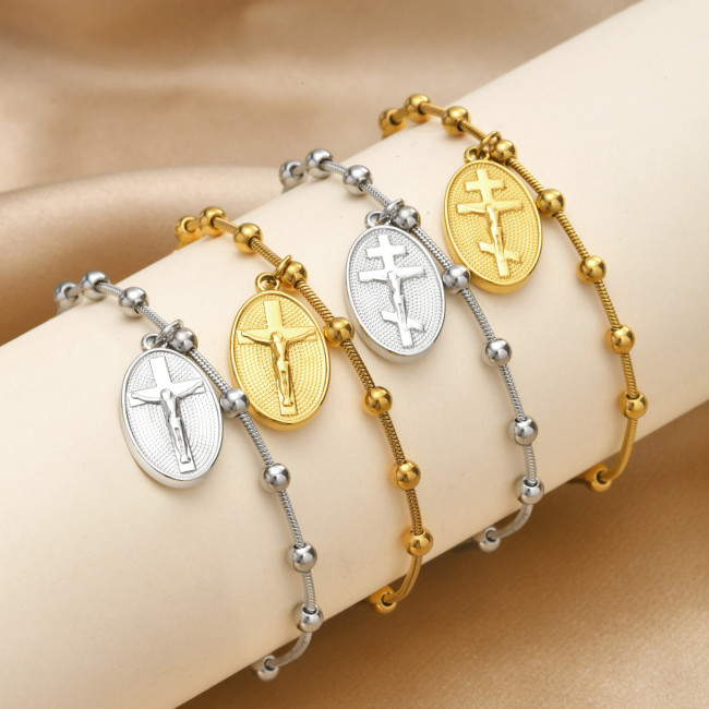 Wholesale Stainless Steel Religious Charm Bracelet