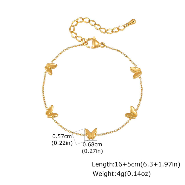 Wholesale Stainless Steel Butterfly Charm Set