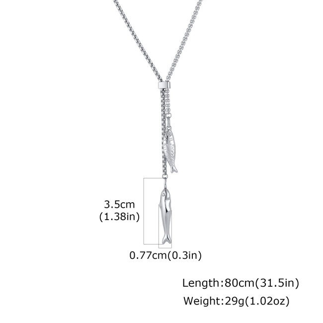 Wholesale Stainless Steel Twin Fish Pendant