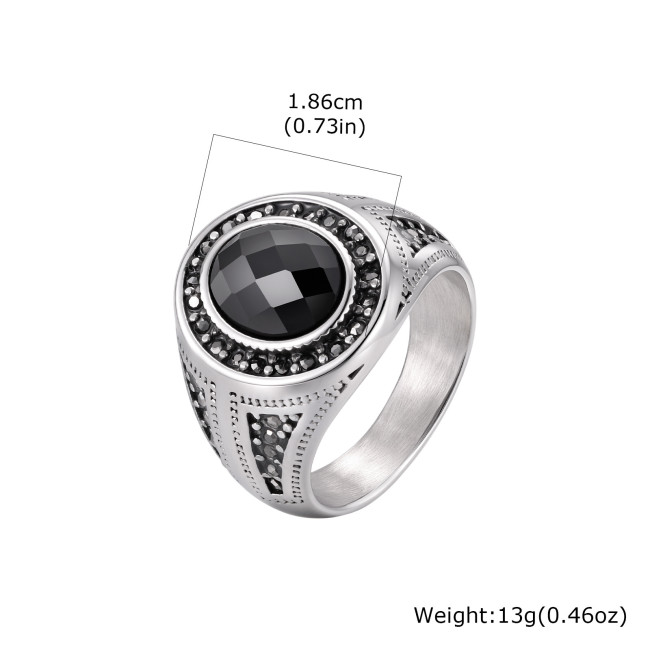 Wholesale Stainless Steel Men's Signet Ring