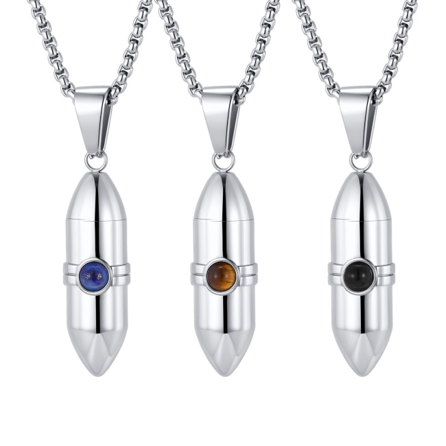 Wholesale Stainless Steel Bullet Urn Necklace