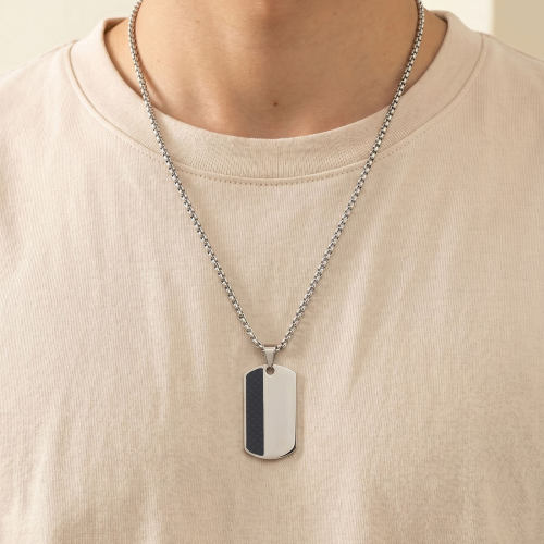 Wholesale Stainless Steel Men's Dog Tag Necklace
