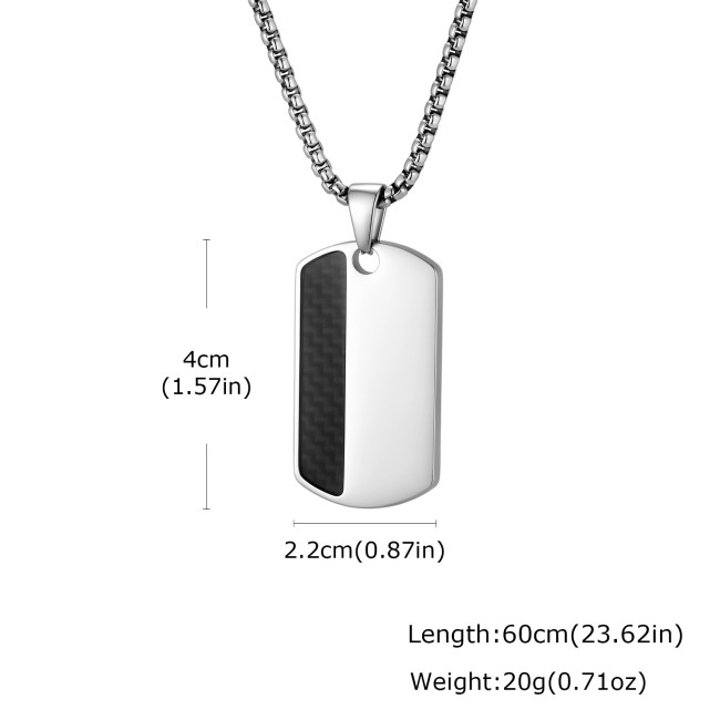 Wholesale Stainless Steel Men's Dog Tag Necklace