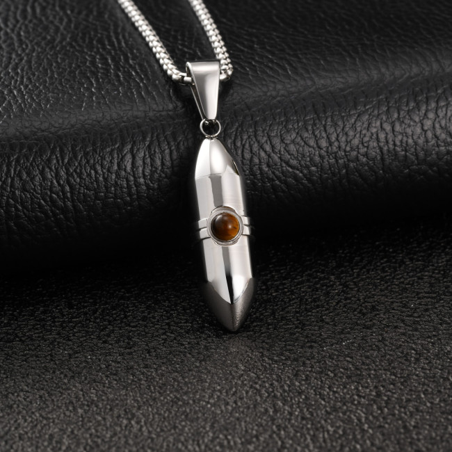 Wholesale Stainless Steel Bullet Urn Necklace