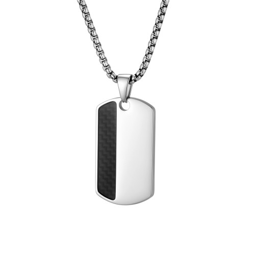 Wholesale Stainless Steel Men's Dog Tag Necklace