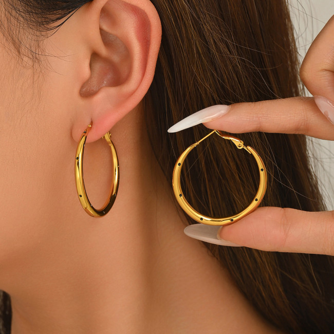 Wholesale Stainless Steel Chunky Hoop Earrings