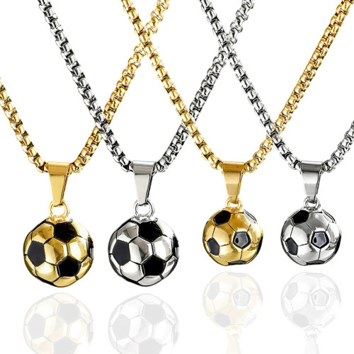 Wholesale Stainless Steel Soccer Ball Pendant
