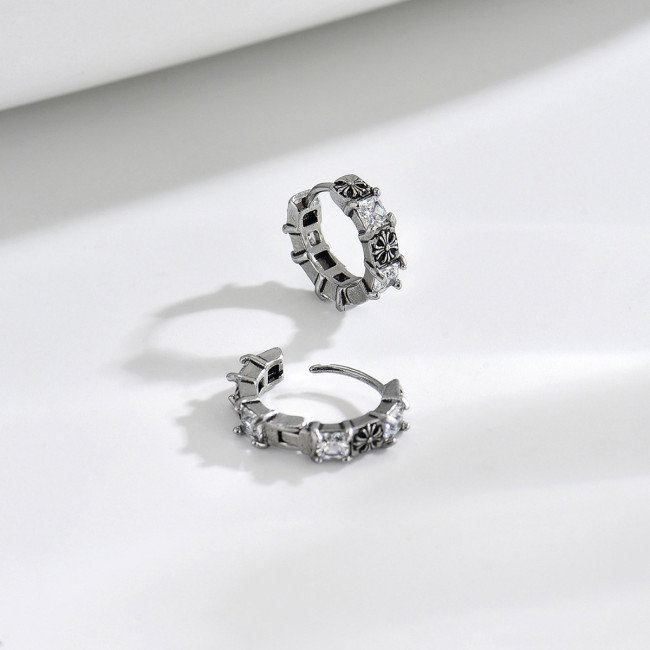 Wholesale Stainless Steel Gothic Cross Earrings