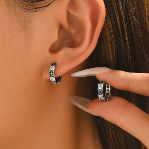 Wholesale Stainless Steel Gothic Cross Earrings
