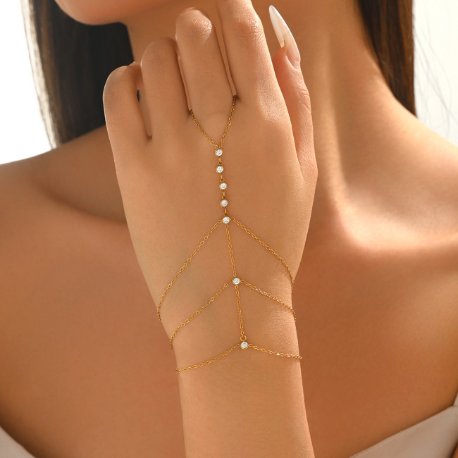 Wholesale Stainless Stee Minimalist Back of Hand Jewelry