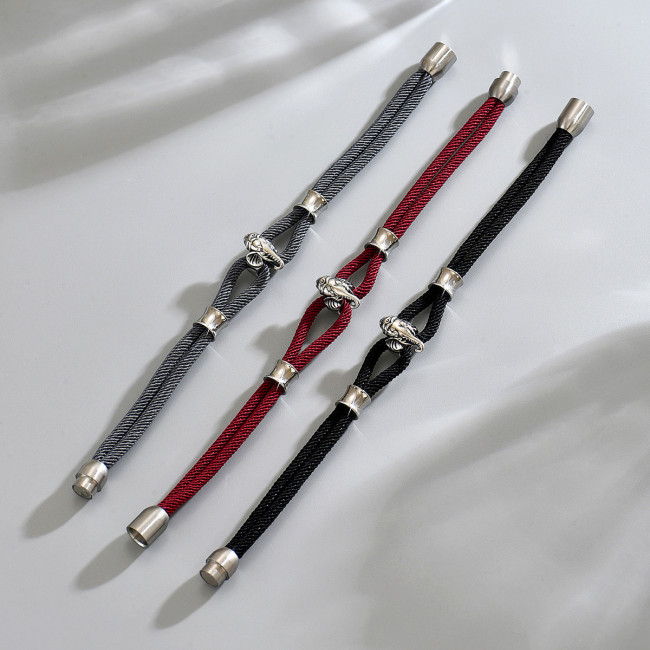 Wholesale Stainless Steel Elephant Cord Bracelet
