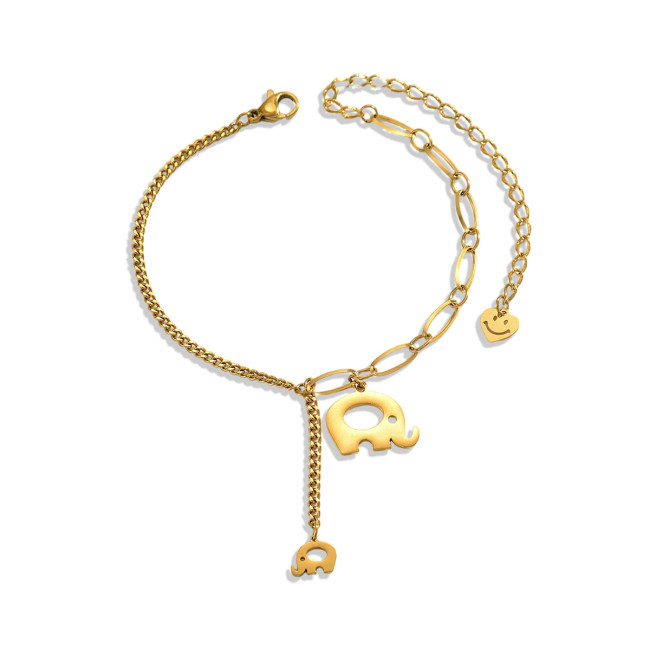 Wholesale Stainless Steel Elephant Charm Bracelet