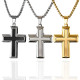 Wholesale Stainless Steel Brushed Cross Necklace