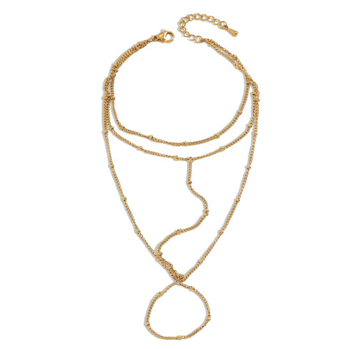 Wholesale Stainless Steel 18K Gold Plated Slave Bracelet