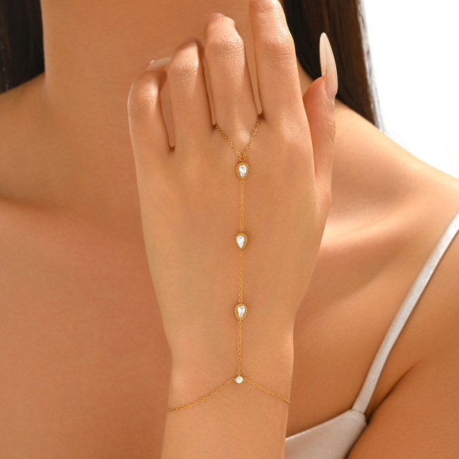 Wholesale Stainless Steel Minimalist Bridal Hand Jewelry