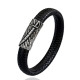 Wholesale Stainless Steel Braided Leather Bracelet