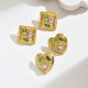 Wholesale Stainless Steel Baroque Stud Earrings