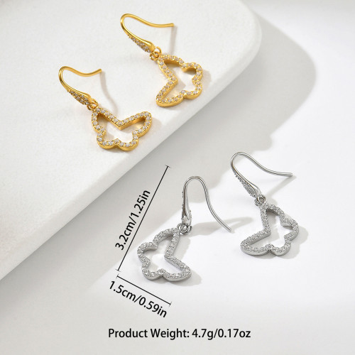 Wholesale Stainless Steel Butterfly Hook Earrings