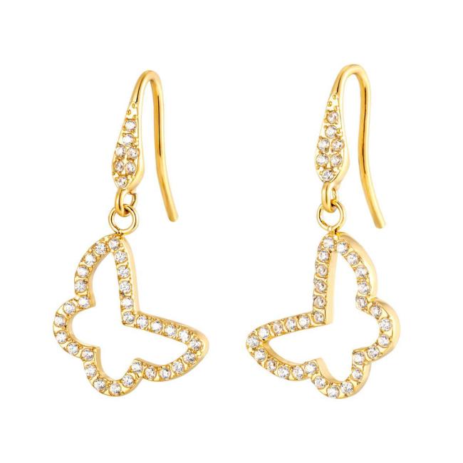 Wholesale Stainless Steel Butterfly Hook Earrings