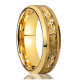 Wholesale 8MM Tungsten Carbide Gold Plated Sandblasted Rings