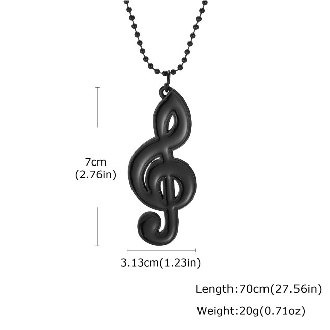 Wholesale Premium Alloy Treble Clef Necklaces
