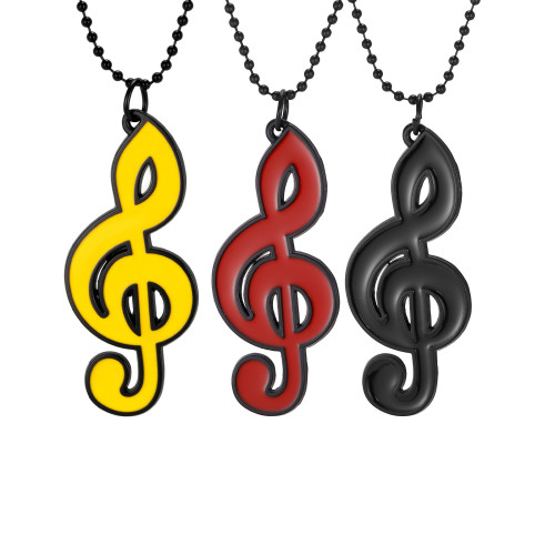 Wholesale Premium Alloy Treble Clef Necklaces