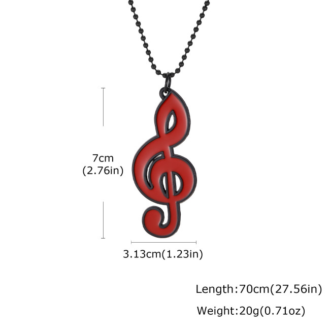 Wholesale Premium Alloy Treble Clef Necklaces