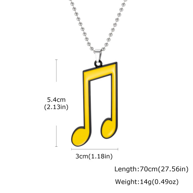 Wholesale Premium Alloy Treble Clef Necklaces