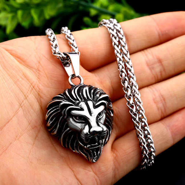 Wholesale Stainless Steel Lion Head Pendant for Men