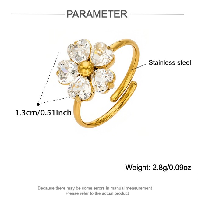 Wholesale Stainless Steel CZ Floral Jewelry Set