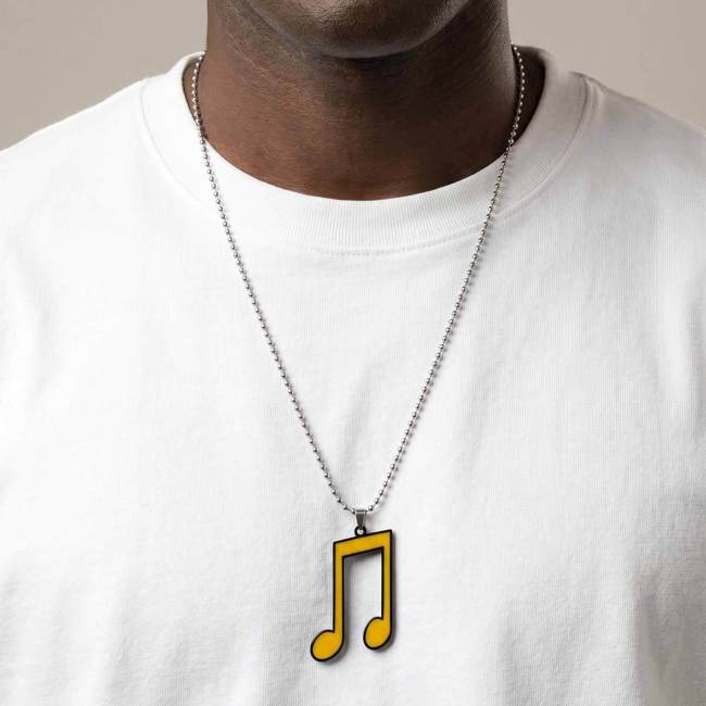 Wholesale Premium Alloy Treble Clef Necklaces