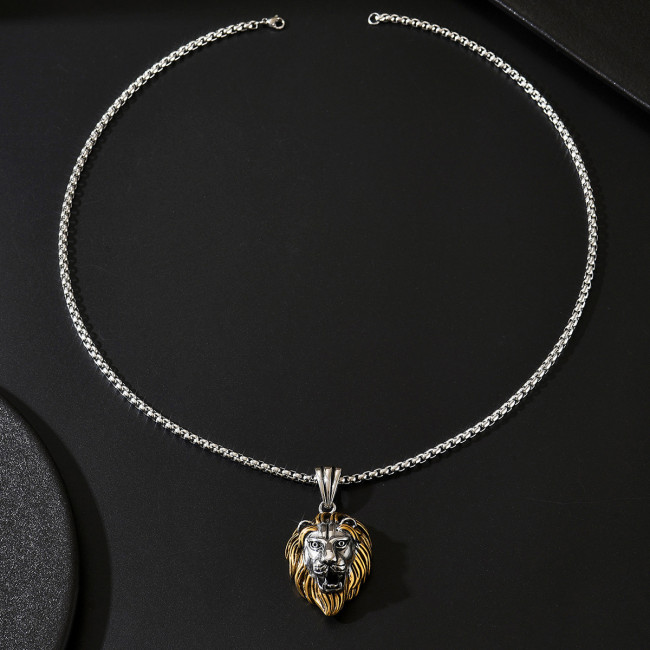 Wholesale Stainless Steel Gothic Lion Head Pendant
