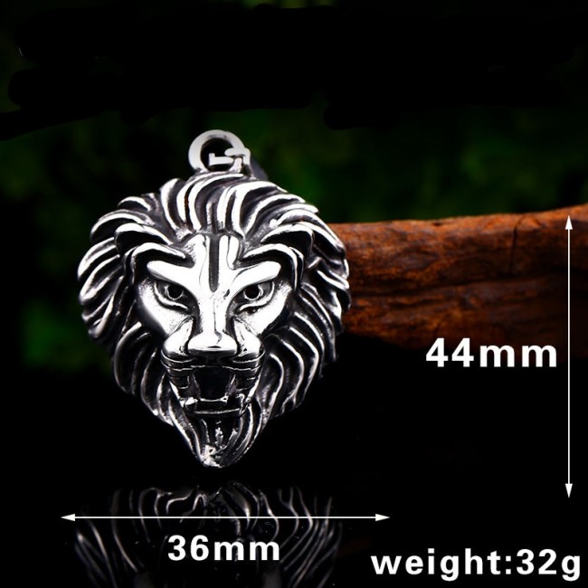 Wholesale Stainless Steel Lion Head Pendant for Men