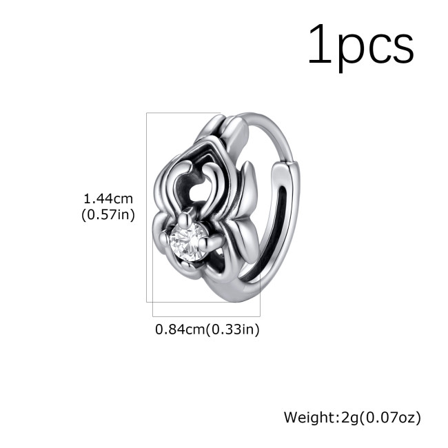 Wholesale Stainless Steel Filigree Huggies
