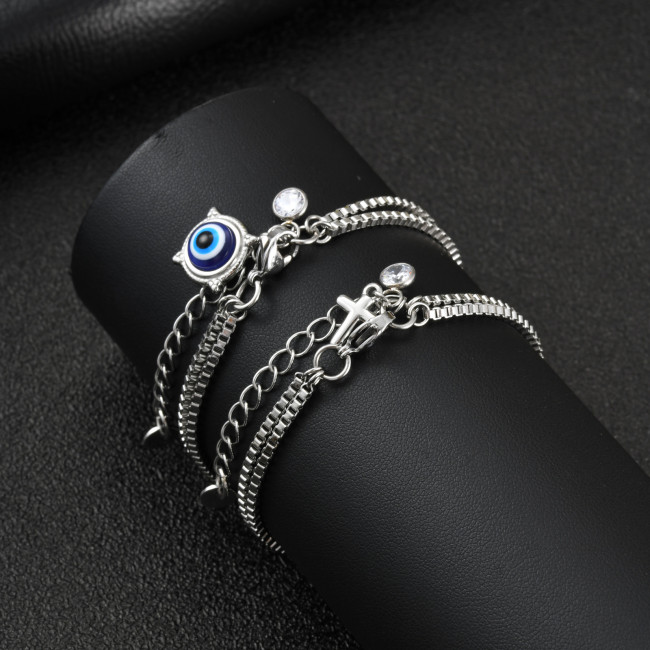 Wholesale Stainless Steel Double Box Chain Bracelets