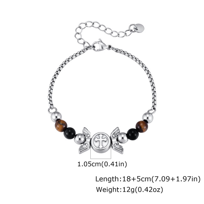 Wholesale Stainless Steel Angel Wings Bracelets