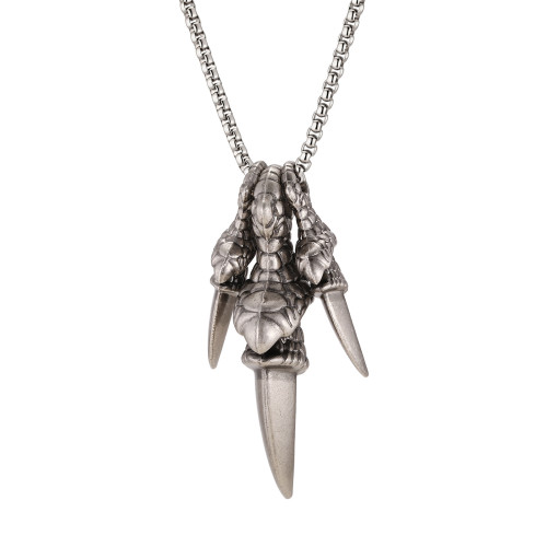 Wholesale Alloy Dragon Claw Pendant Necklaces