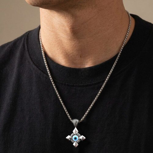 Wholesale Stainless Steel Evil Eye Necklaces