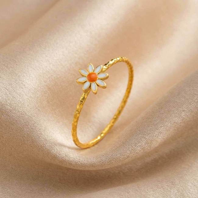 Wholesale Premium Dainty Daisy Rings