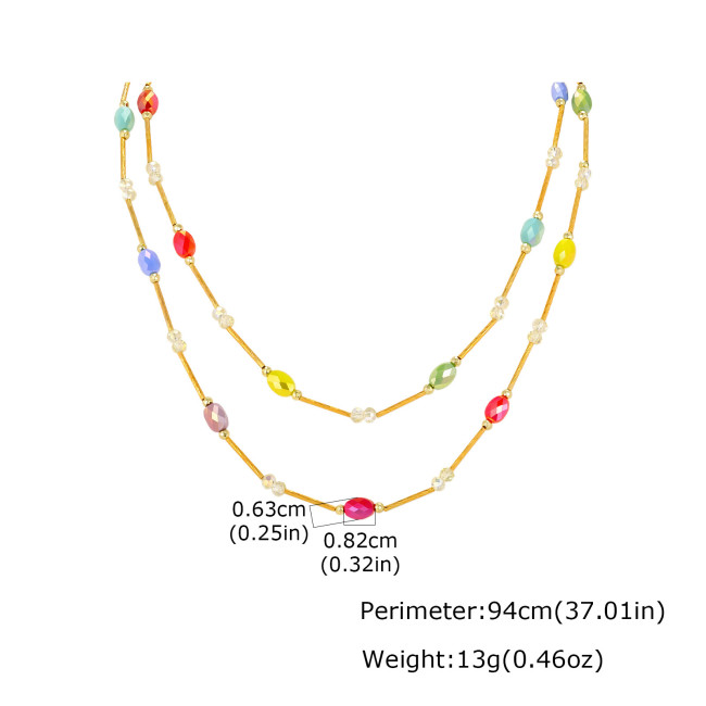 Wholesale Colorful Gemstone Crystal Waist Bracelet Anklet