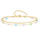 Wholesale Layered Crystal Beaded Beach Anklets