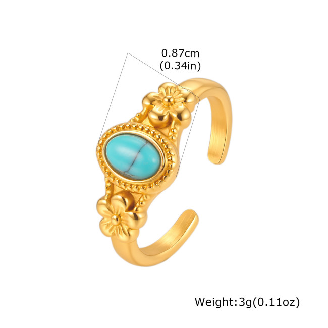 Wholesale Vintage Stainless Steel Open Rings