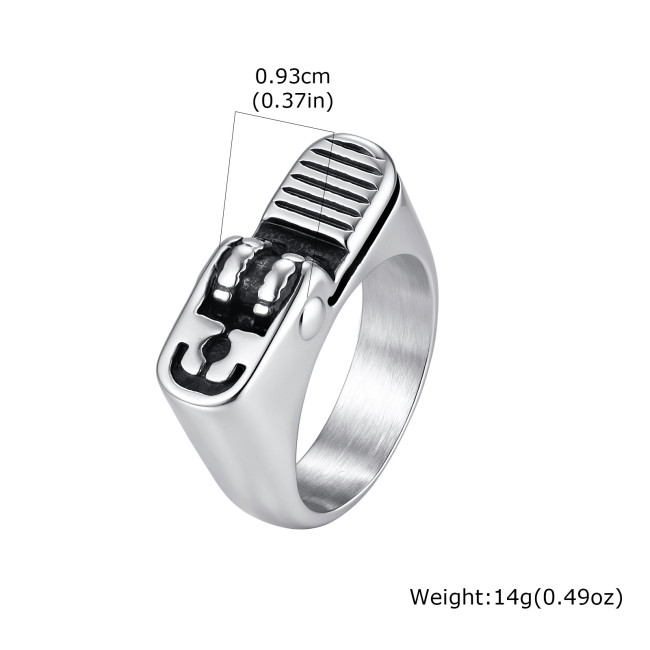 Wholesale Stainless Steel Mechanical Signet Rings