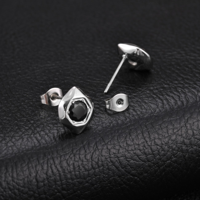 Wholesale Stainless Steel Hexagonal Signet Studs