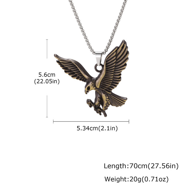 Wholesale Alloy Eagle Amulet Necklaces